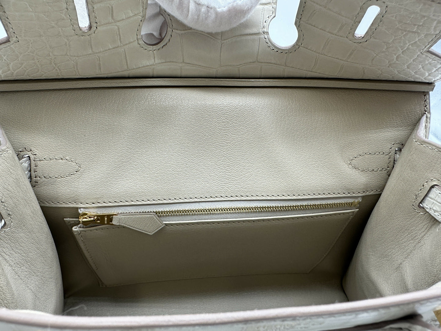 Hermès Birkin 25 Beton Matte GHW K