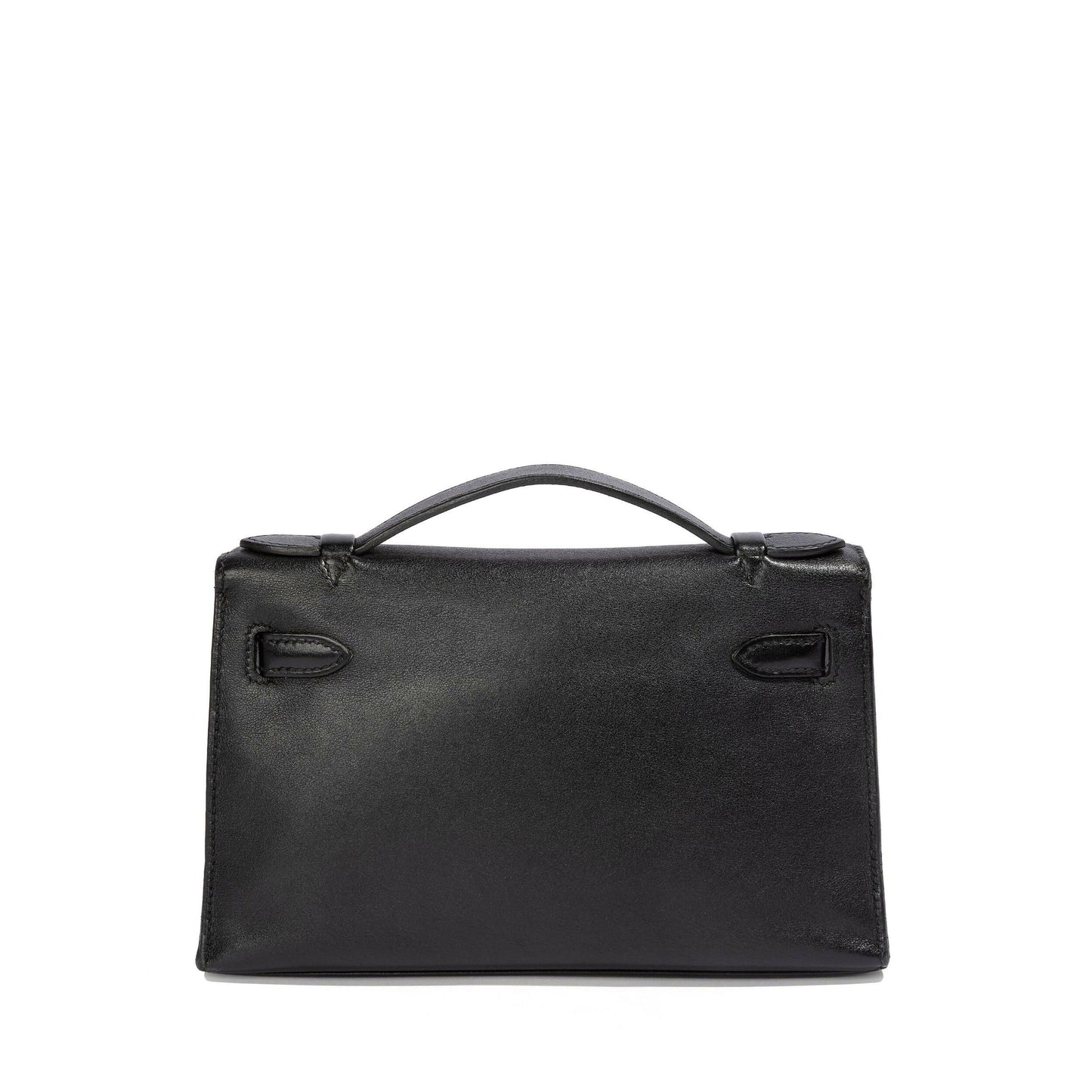 Hermès Kelly Pochette Black Swift PHW Bag