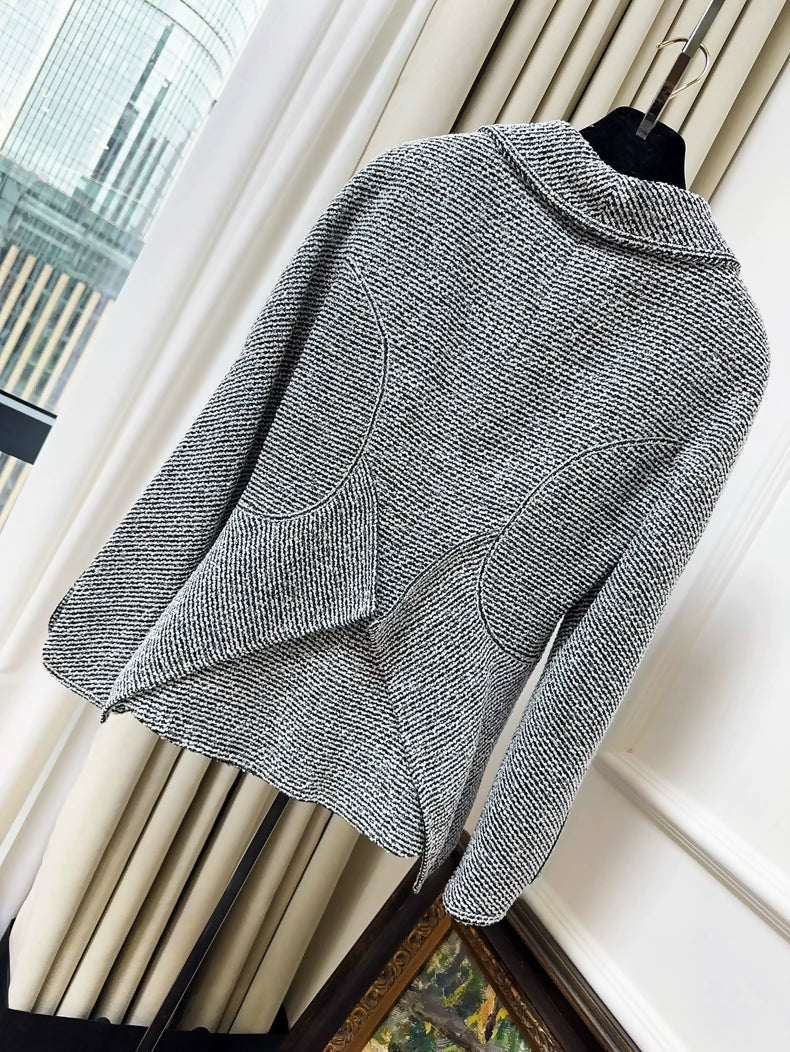 Chanel 20C grey with stripes jacket