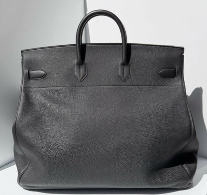 Hermès HAC 50 Black Togo Palladium Hardware — 2023 Stamp U