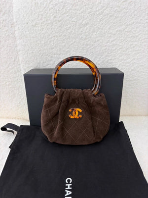 Chanel 26c Brown Suede Mini Bag