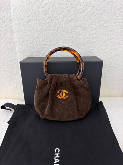 Chanel 26c Brown Suede Mini Bag