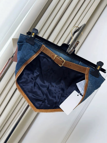 Miu Miu retro denim blue top