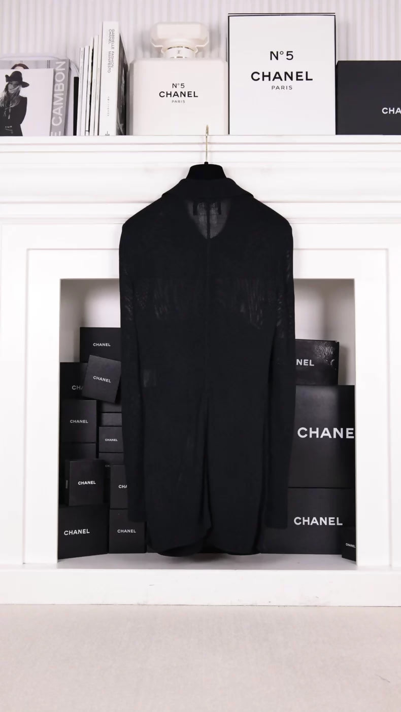 Chanel 1995 Black Cardigan