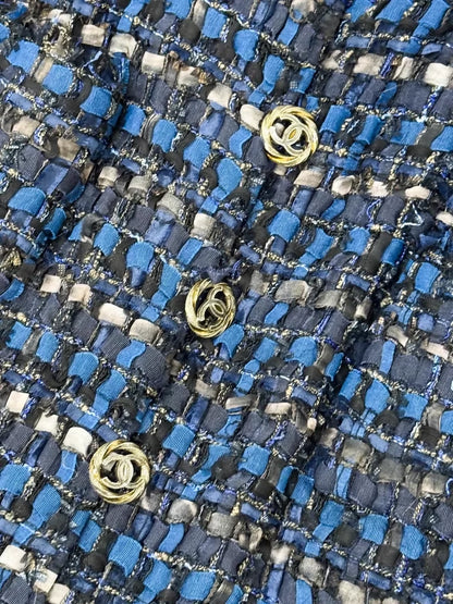 Chanel 11P Blue tweed Jacket