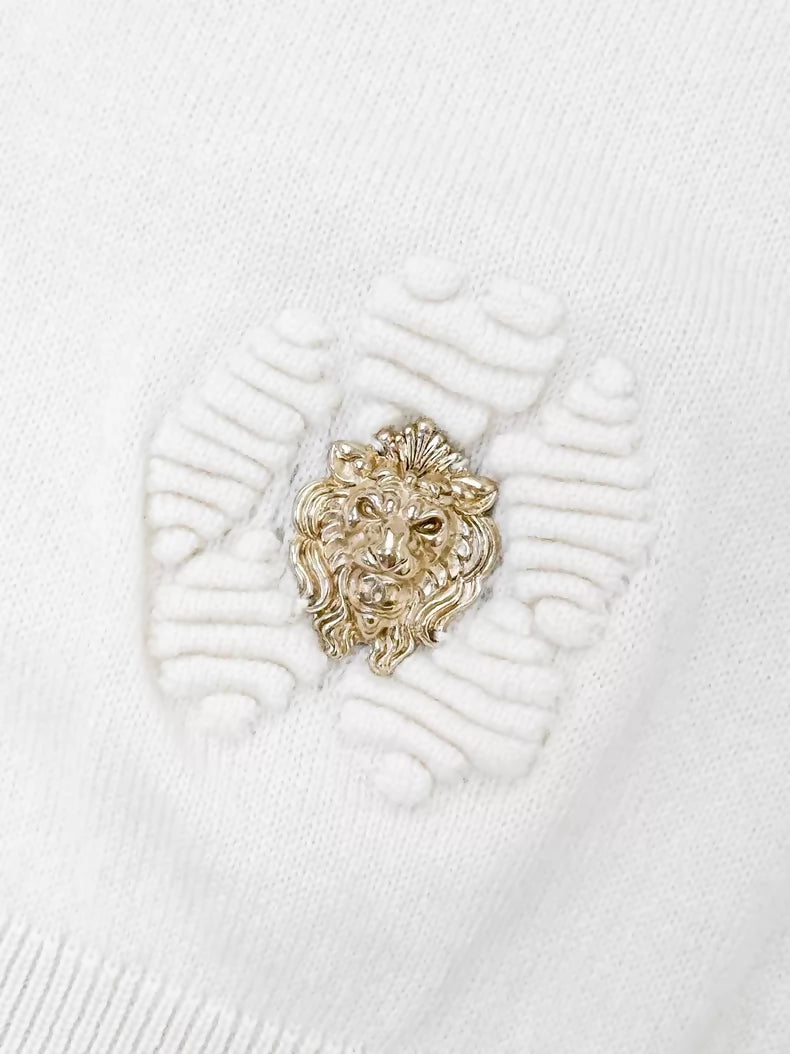Chanel 17P ecru camellia embordered cashmere top – Wararni.com
