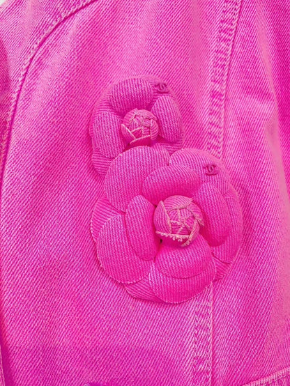 Chanel 21 rose denim jacket