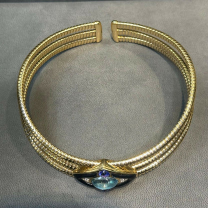 Iconic Marina B Aquamarine Choker Necklace