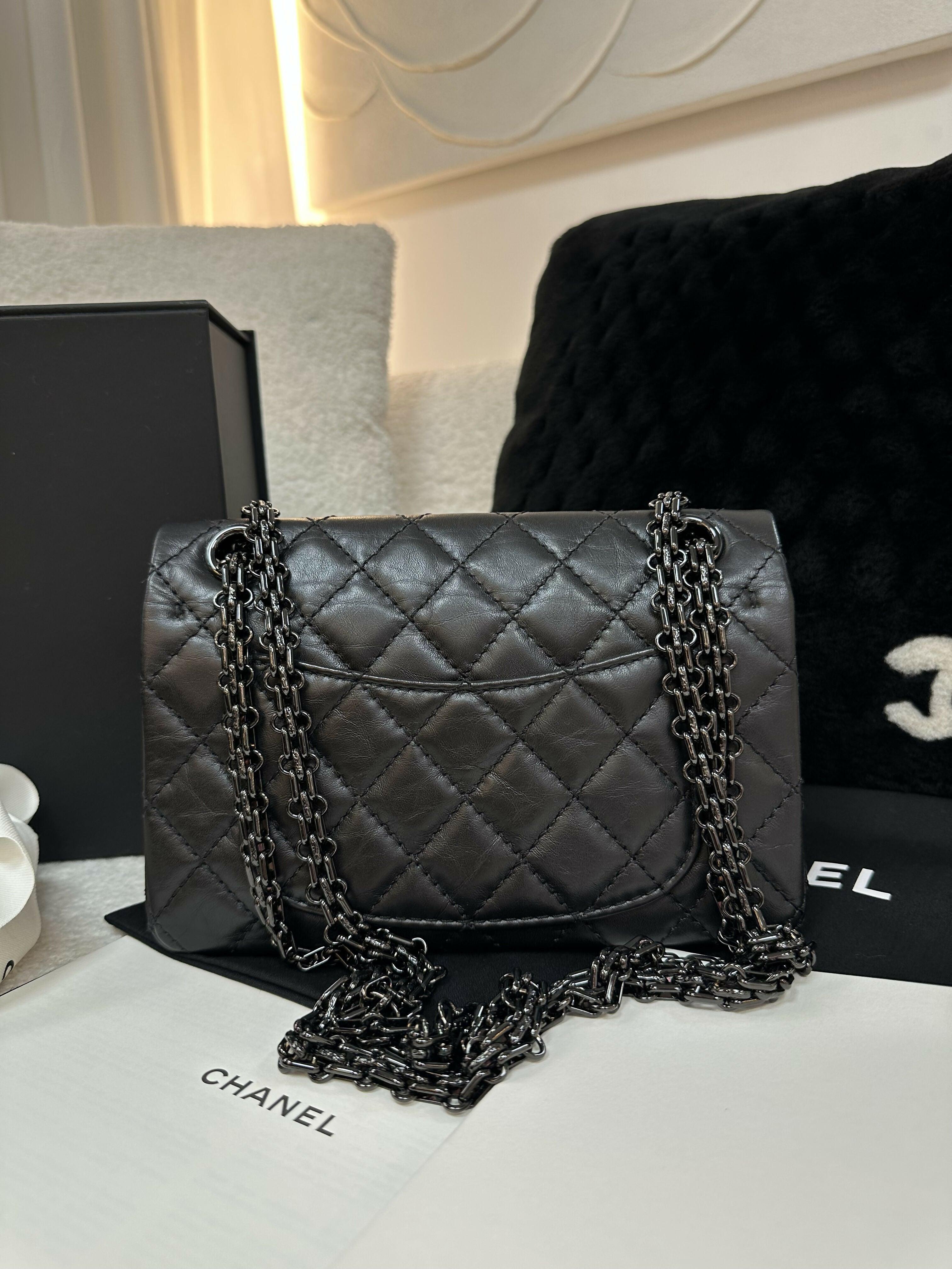 Chanel (21)2.55 Mini So Black Bag – Wararni.com