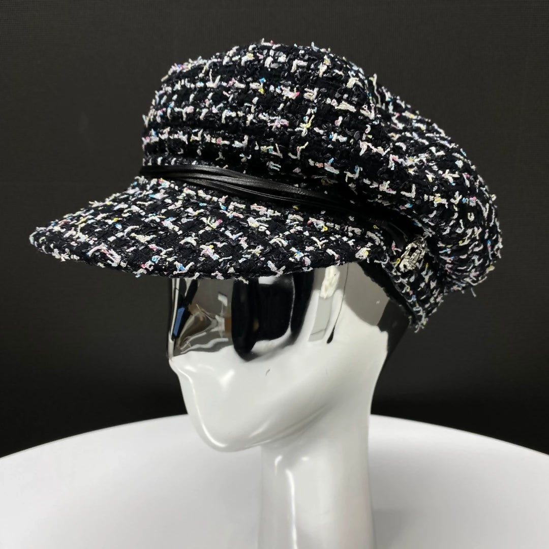 Chanel 24P black and white hat