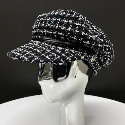 Chanel 24P black and white hat