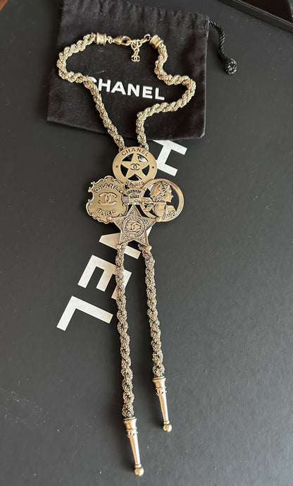 Chanel Bolo Dallas Tie Necklace with Charms