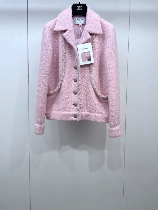 Chanel 23C Pink tweed jacket