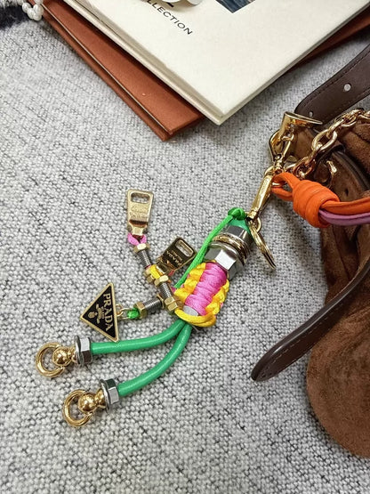 Prada Pop Knot Handbag Charm with Pendant