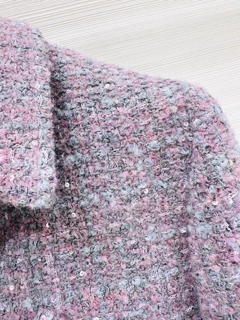 Chanel 24k purple tweed jacket