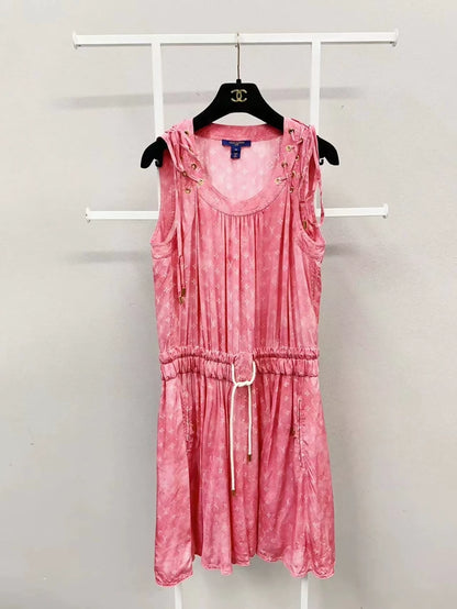 Louis Vuitton 22 pink silk dress