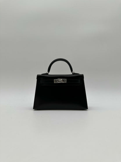 Hermès Kelly 20 Black Box PHW G 2026
