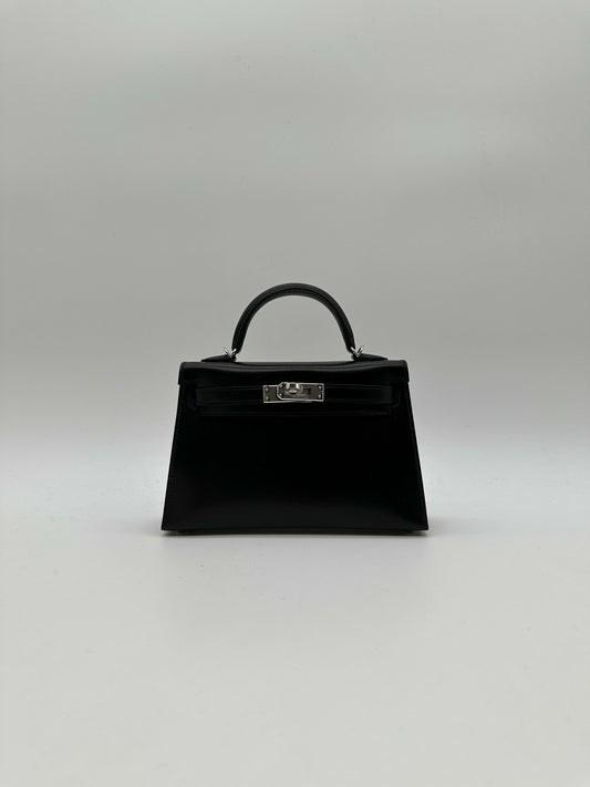 Hermès Kelly 20 Black Box PHW G 2026