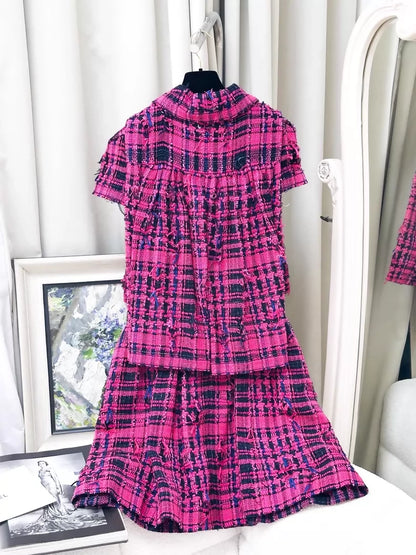 Chanel 14Spink tweed dress