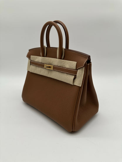 Hermes Birkin 25 Gold Togo GHW stamp K