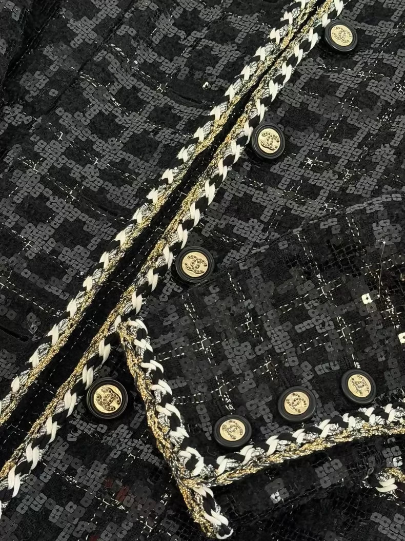 Chanel 21S Black and White Jacket