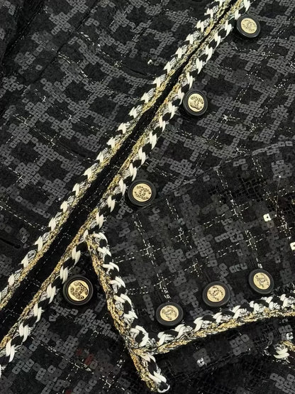 Chanel 21S Black and White Jacket