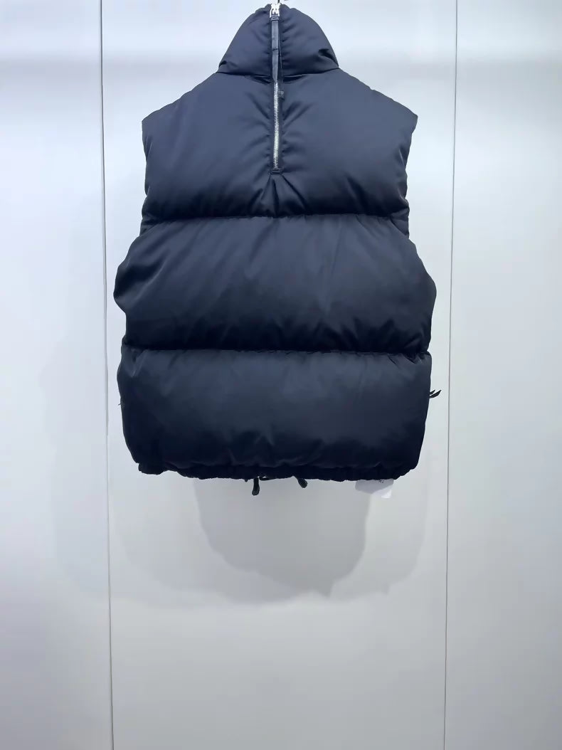 Prada classic black down vest