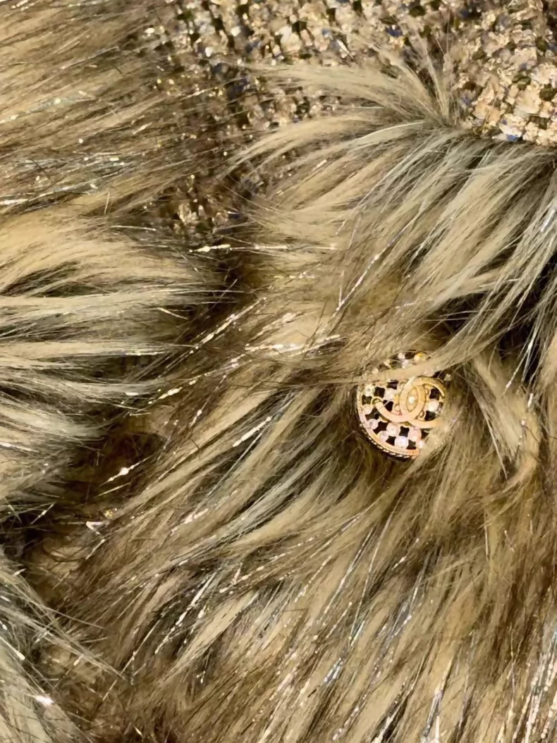 Chanel 21A Gold tweed Jacket