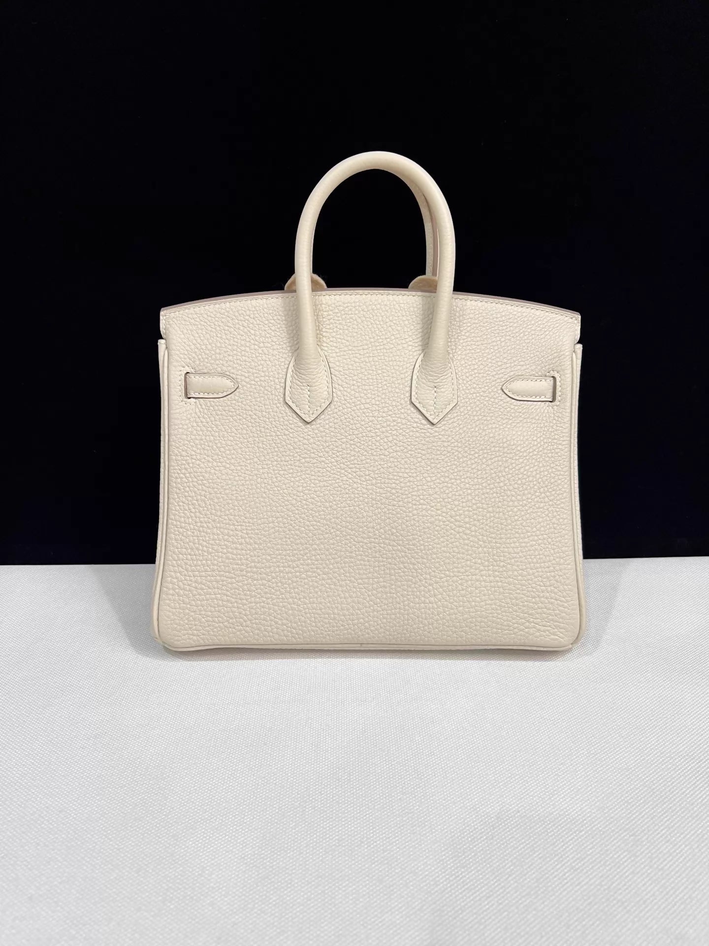 Hermes Birkin 25 Craie Togo Leather Palladium Hardware