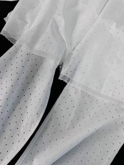 Chanel 23S White Polka dots Pants