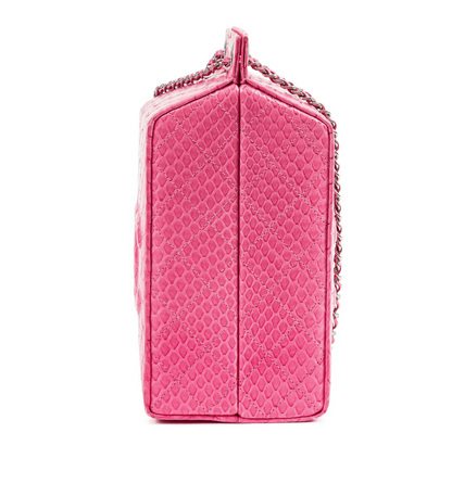 Chanel 2014 Pink Python Lait de Coco Milk Carton Bag