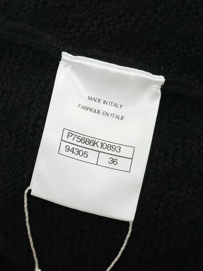 Chanel 23B black cashmere top