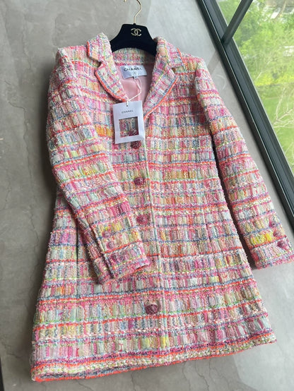 Chanel 24C pink multicolour jacket