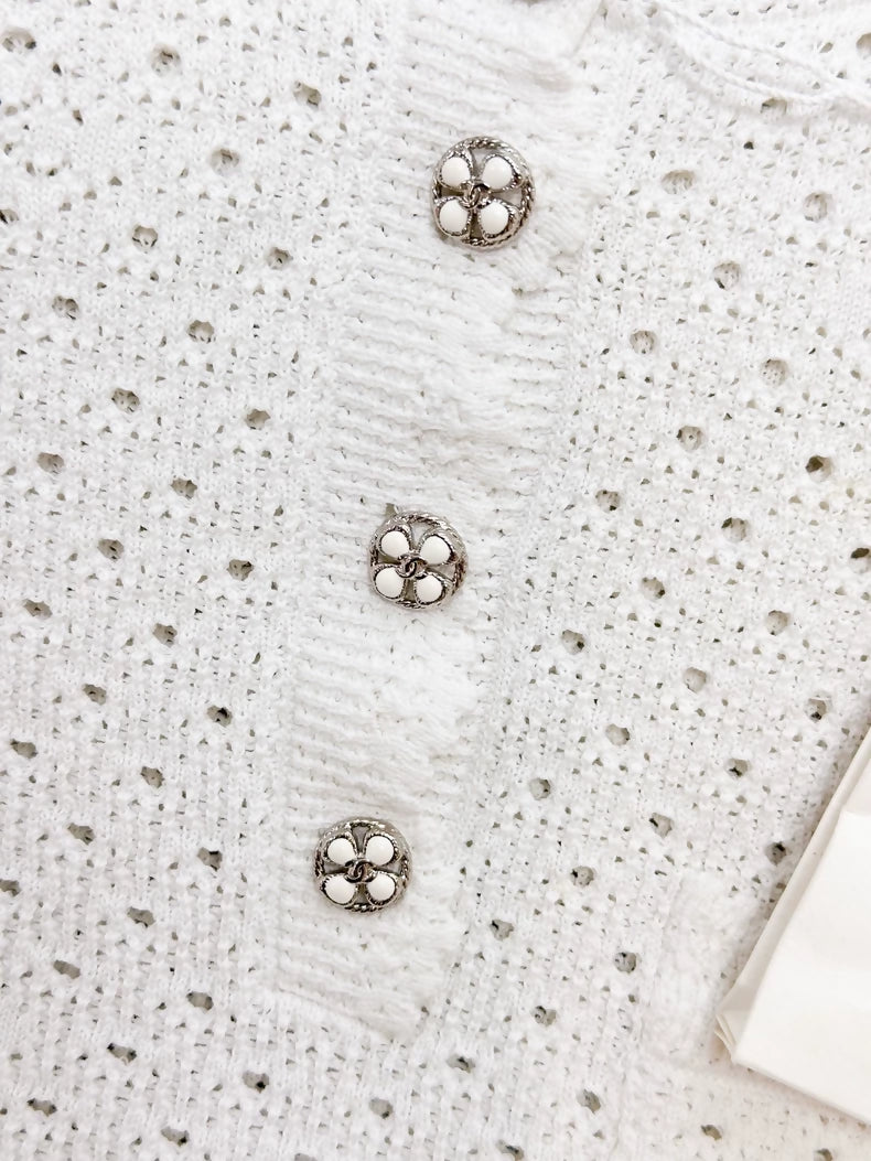 Chanel 24P White Lace top