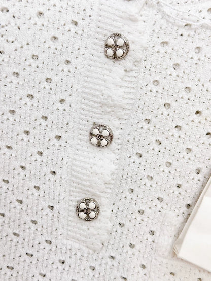 Chanel 24P White Lace top