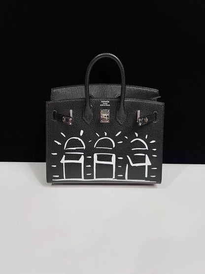 Hermès 20cm Birkin Sellier Disco Chèvre Leather Palladium Hardware