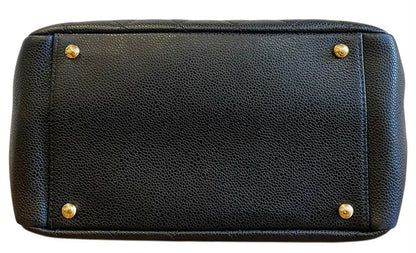 Chanel PPT Black Quilted Caviar Leather Petite Timeless Shopping Tote Bag GHW