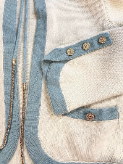 Chanel 25A cashmere knit cardigan & top