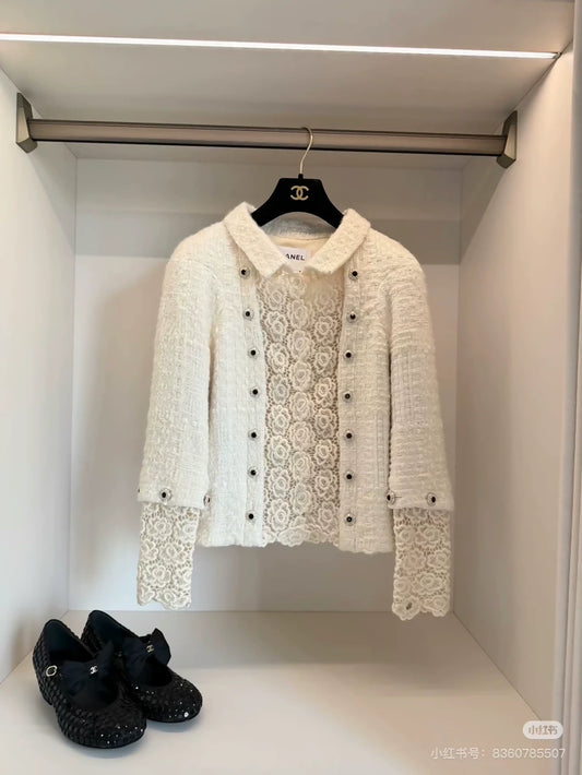 Chanel Pre-Fall 2015 Paris-Salzburg ecru tweed jacket