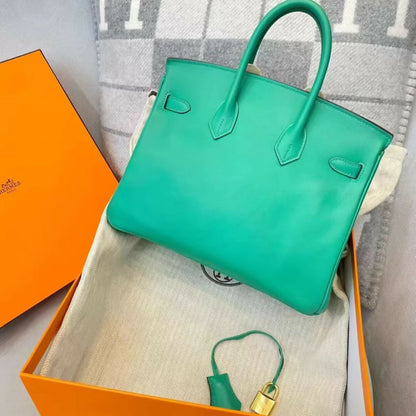 Hermès Birkin 25 – Mint Green Togo Leather with Gold Buckle