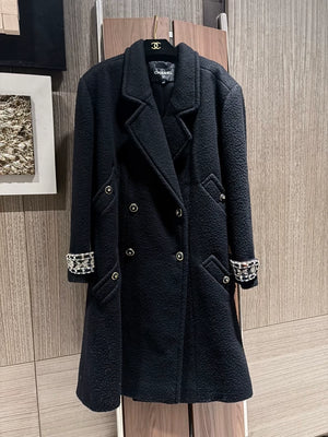Chanel 20A black coat