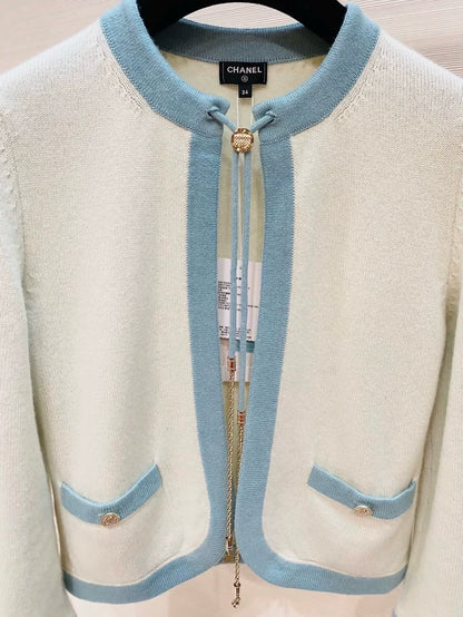 Chanel 25A cashmere knit cardigan & top