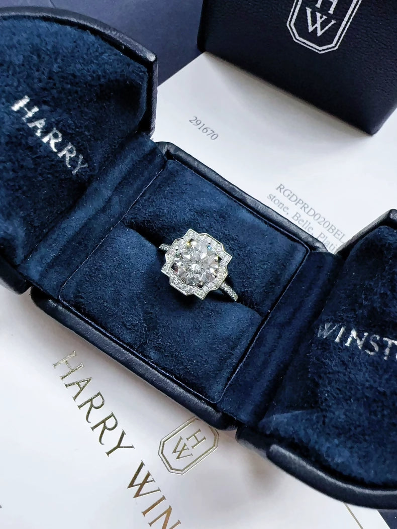 Harry Winston Belle engagement/wedding ring