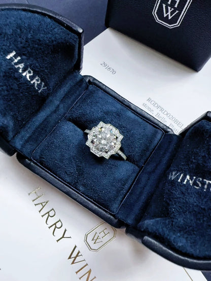 Harry Winston Belle engagement/wedding ring