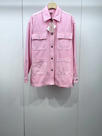 Miu Miu pink denim jacket