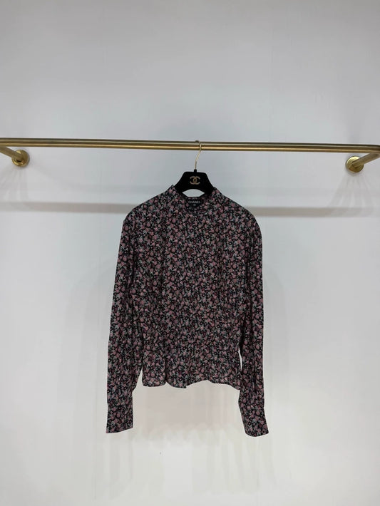 Chanel 24B floral print shirt
