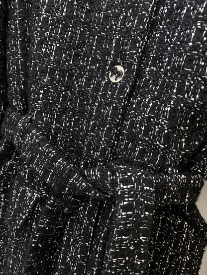 Chanel 25k black tweed jacket