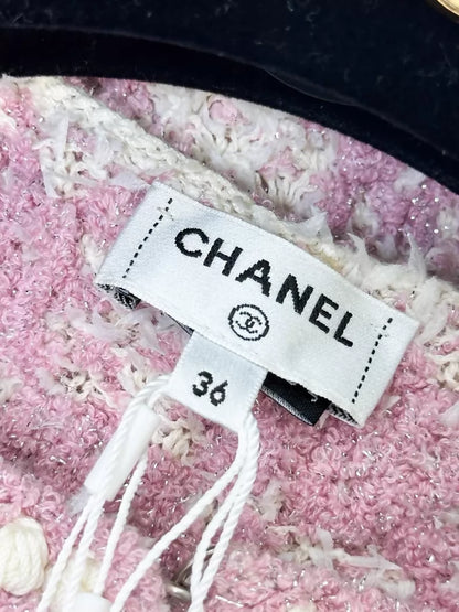 Chanel 23S pink cardigan