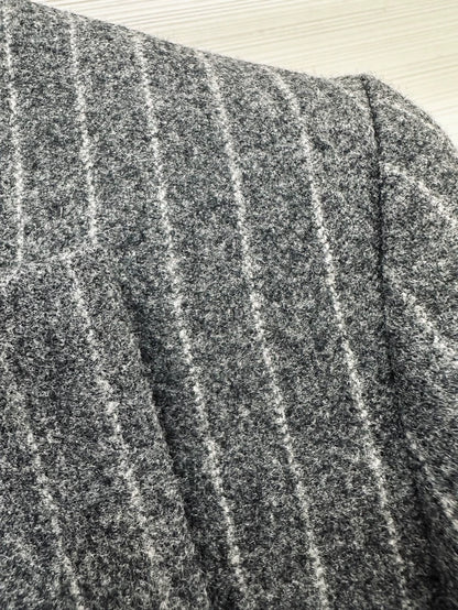Chanel 18A Gray Striped Jacket