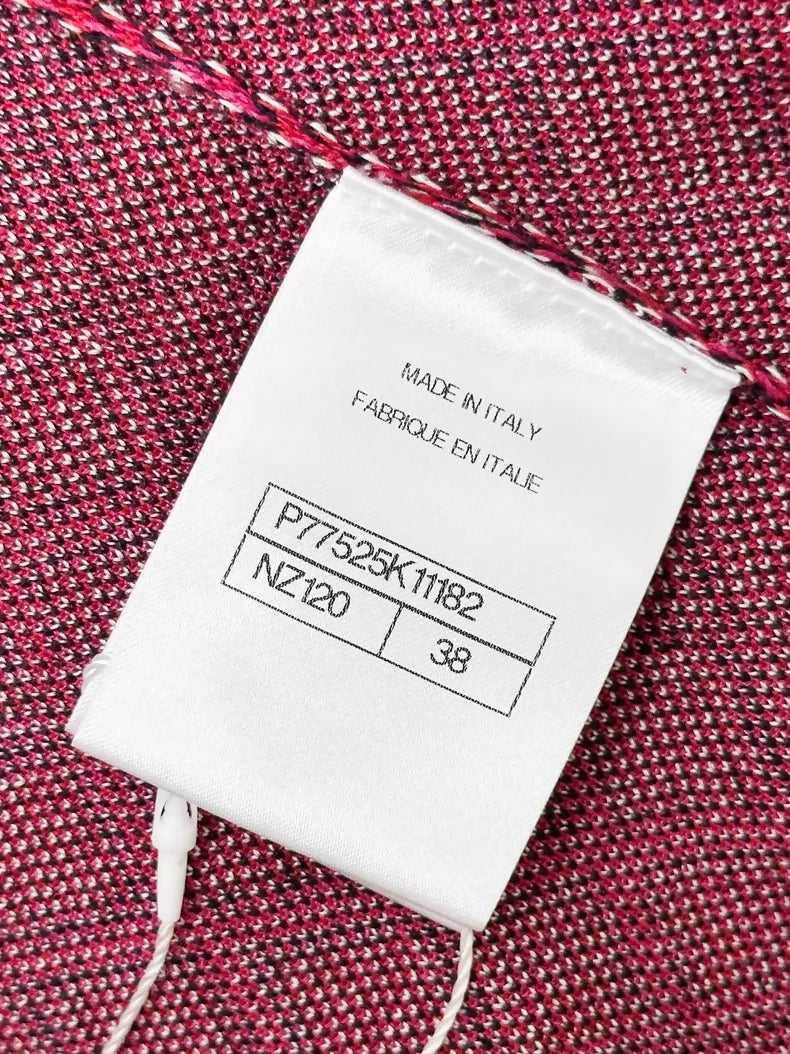 Chanel 24A red cashmere cardigan